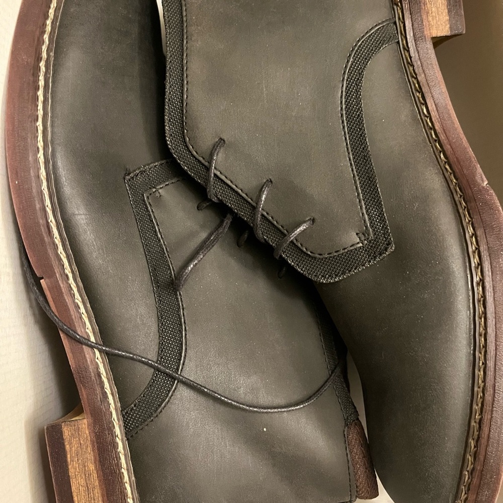 Seven91 Flambeau Black Leather Ankle Mid-High Casual Men’s Boot Size 10.
